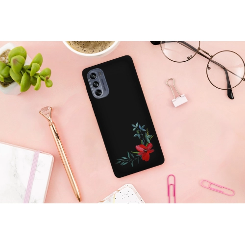 Etui MATT FLOWER do MOTOROLA MOTO G62 5G